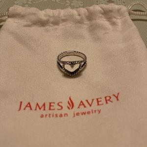 James Avery Retired Heart Rope Ring